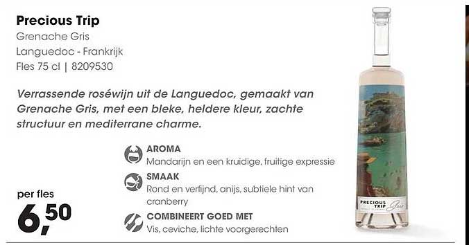 Precious Trip Grenache Gris Languedoc - Frankrijk Fles 75 cl | 8209530