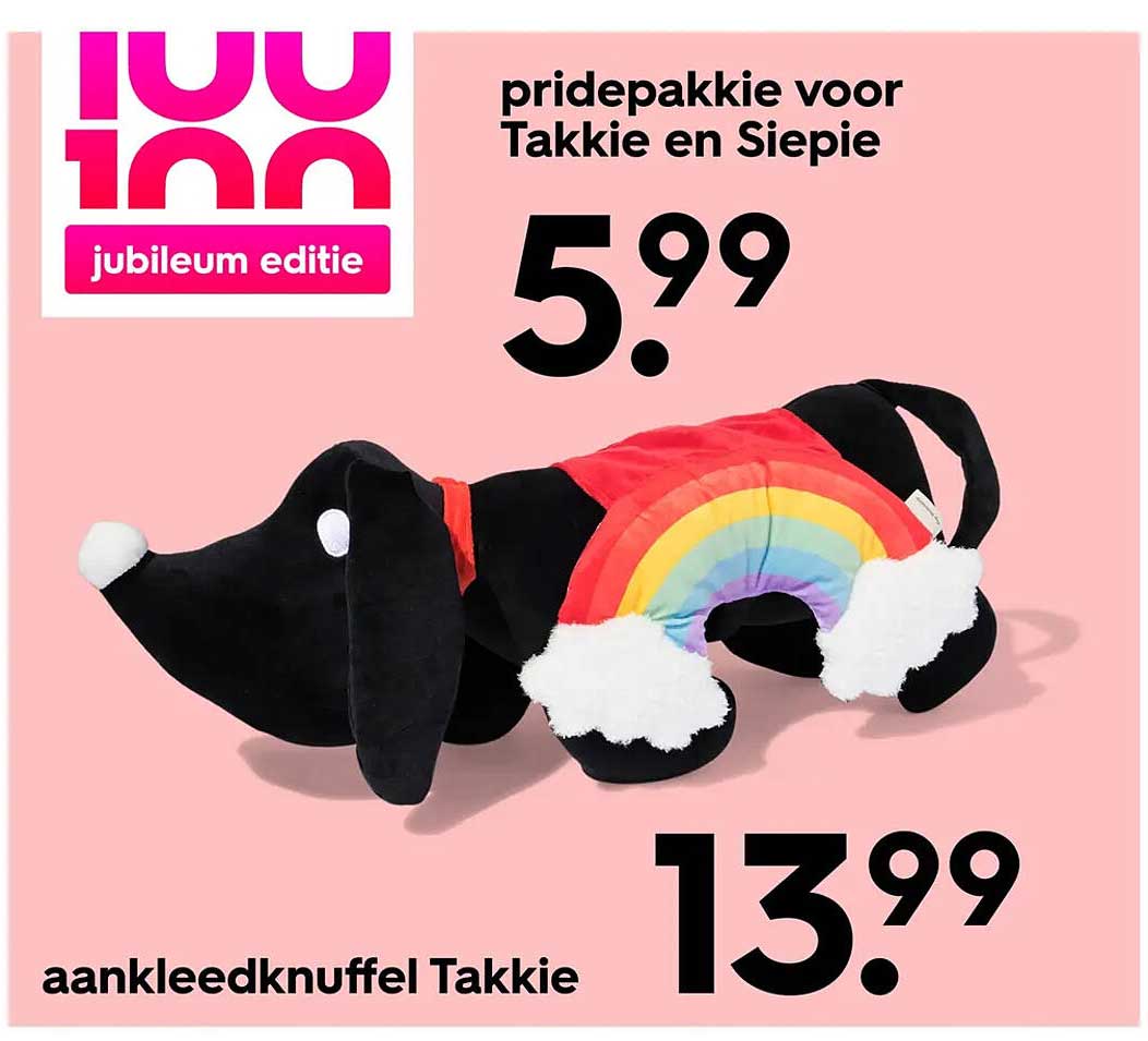 pridepakketje voor Takkie en Siepie