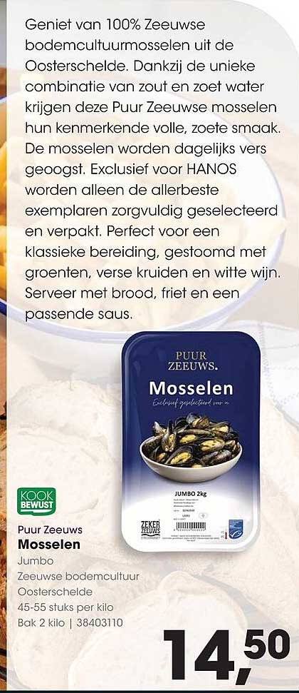 Puur Zeeuws Mosselen Jumbo