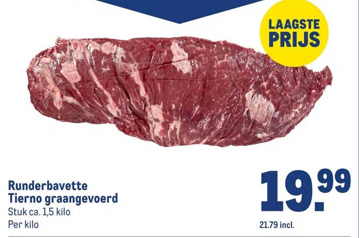 Runderbavette Tierno graangevoerd