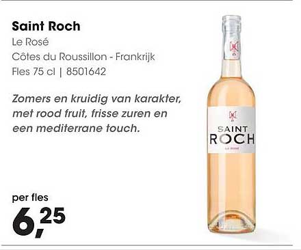 Saint Roch Le Rosé Côtes du Roussillon - Frankrijk Fles 75 cl | 8501642