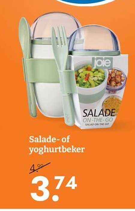 Salade- of yoghurtbeker