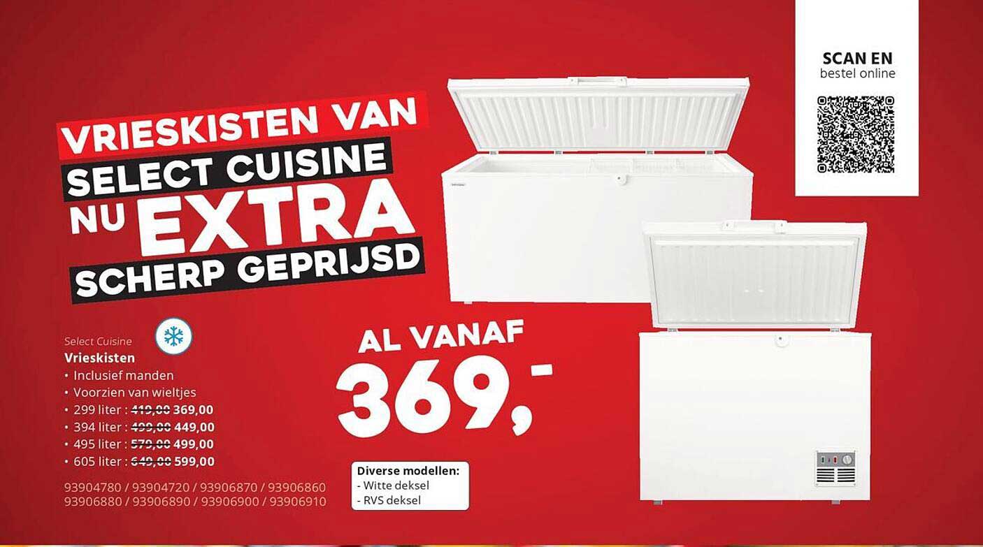 Select Cuisine Vrieskisten - NU EXTRA SCHERP GEPRIJSD