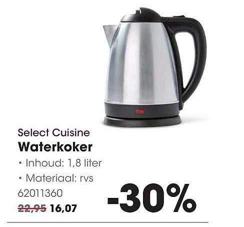 Select Cuisine Waterkoker -30%