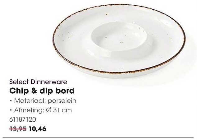 Select Dinnerware Chip & dip bord