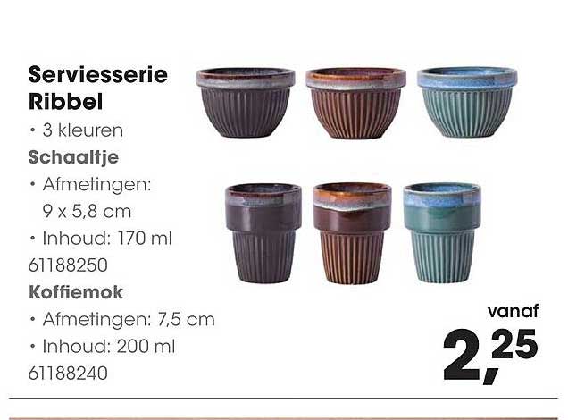 Serviesserie Ribbel