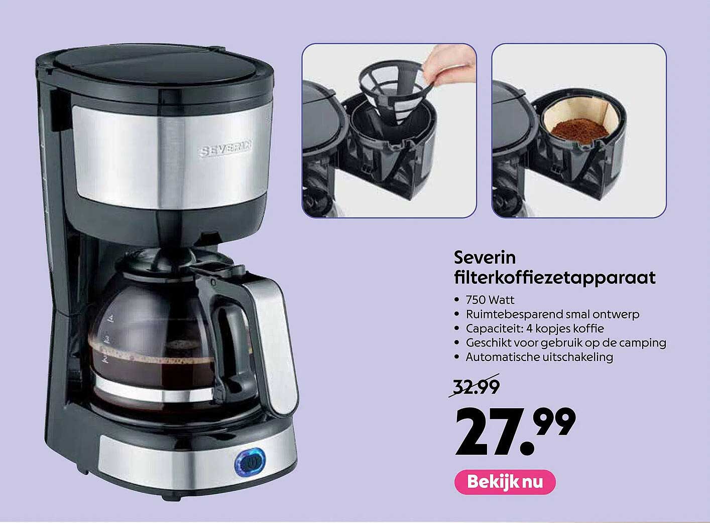 Severin filterkoffiezetapparaat