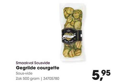 Smaakvol Sousvide Gegrilde courgette
