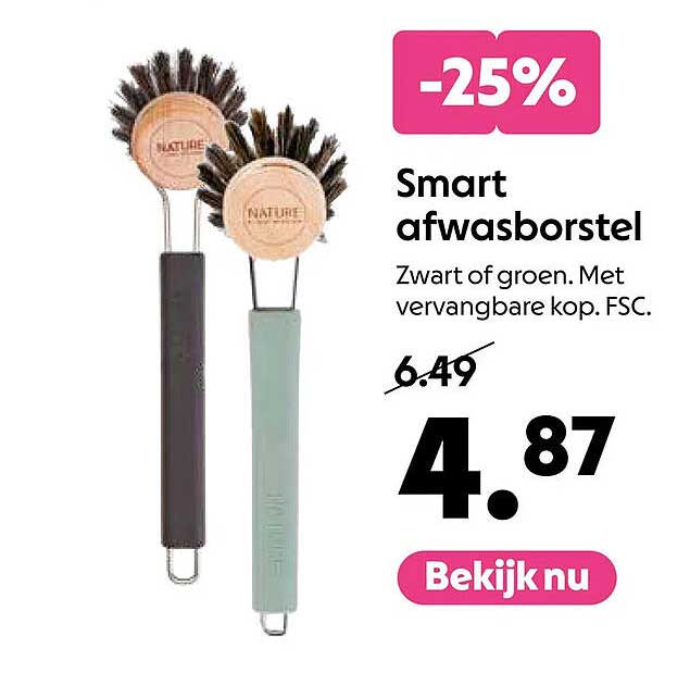Smart afwasborstel