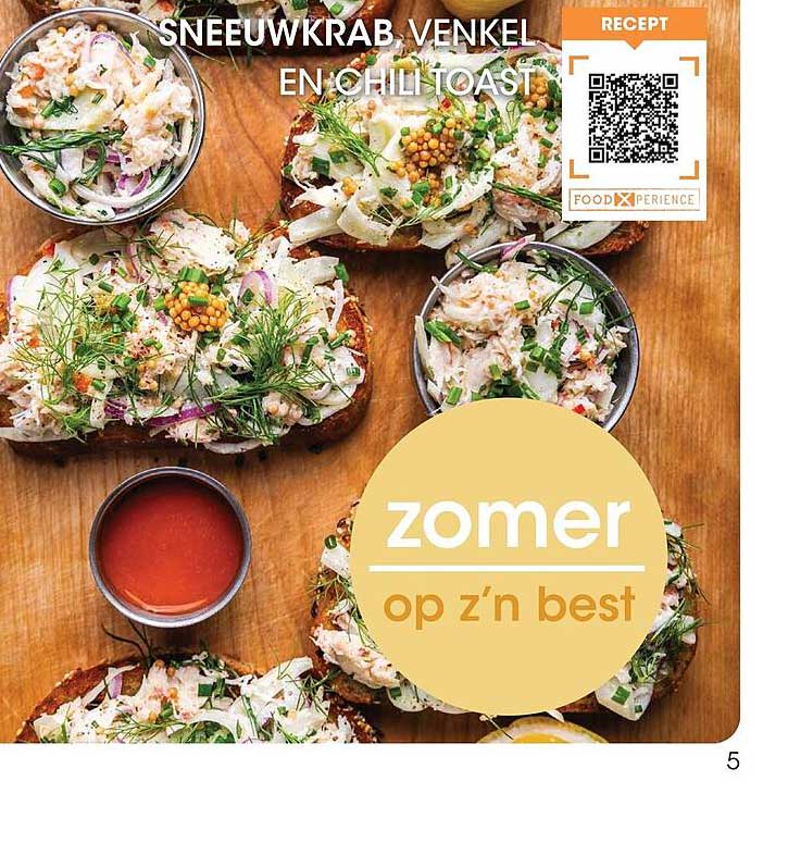 SNEEUWKRAB, VENKEL EN CHILI TOAST