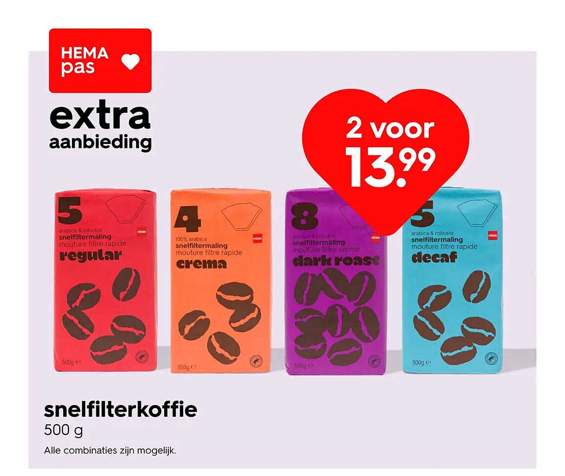 snelfilterkoffie 500 g