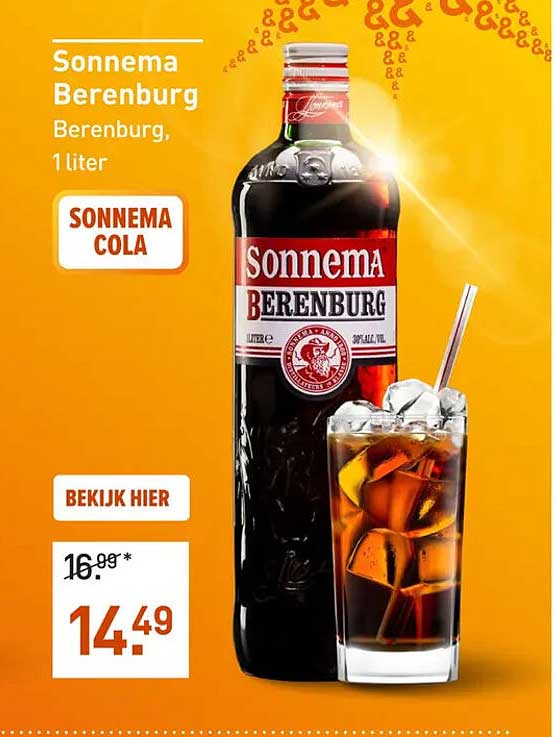 Sonnema Berenburg Berenburg, 1 liter SONNEMA COLA BEKIJK HIER