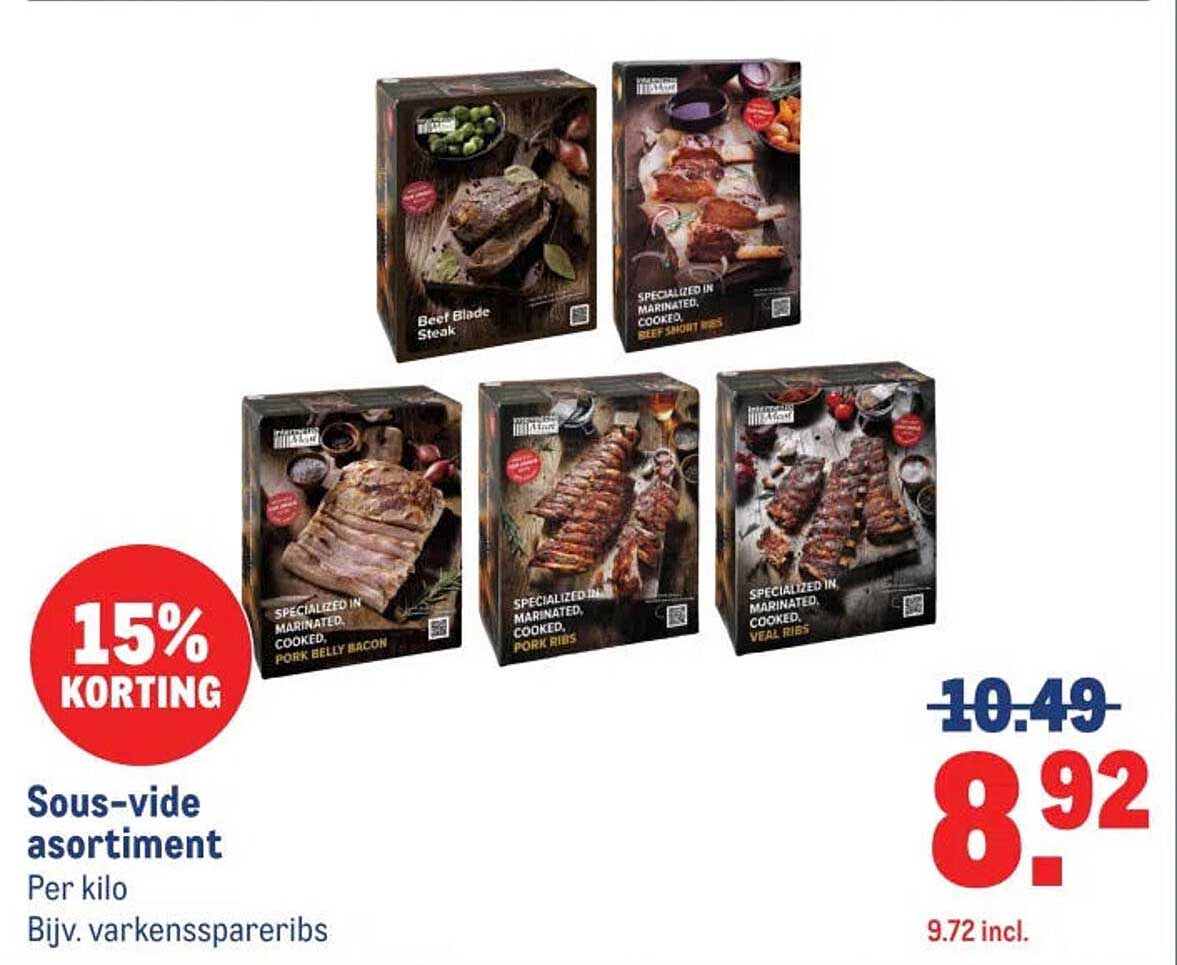 Sous-vide assortiment
