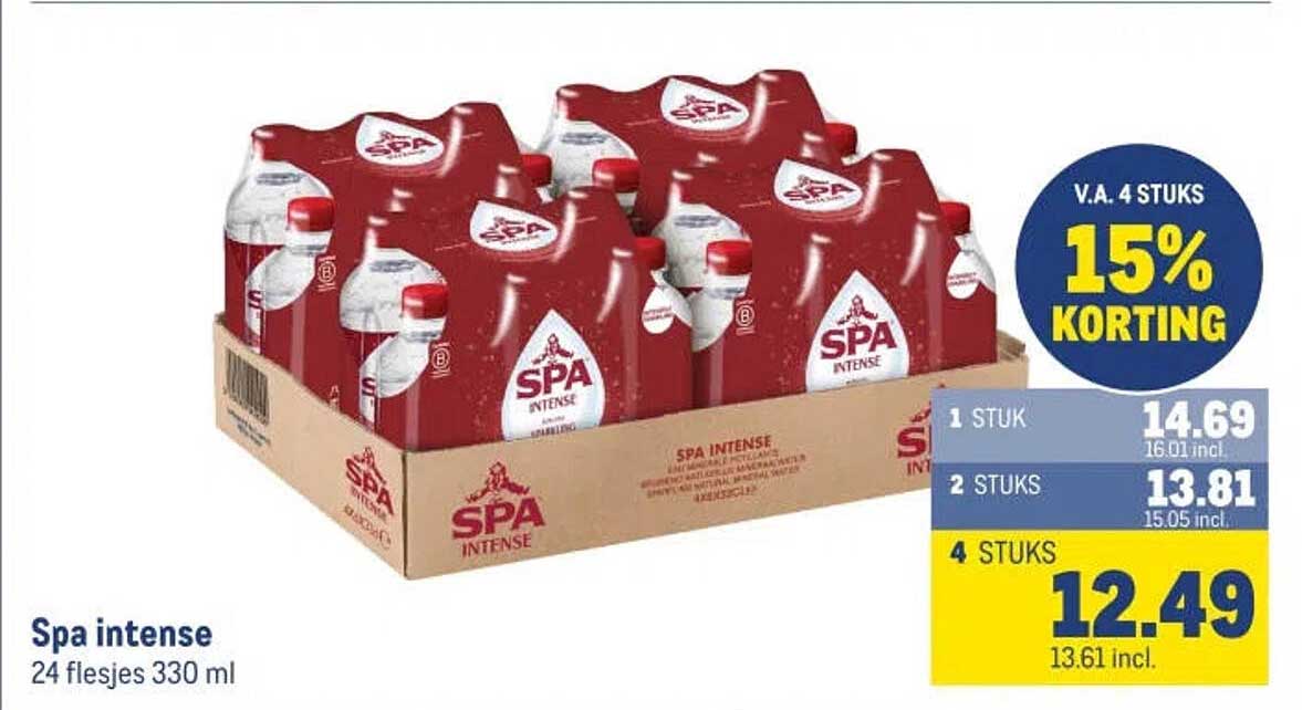Spa intense 24 flesjes 330 ml