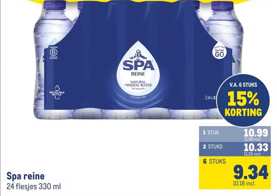 Spa reine 24 flesjes 330 ml