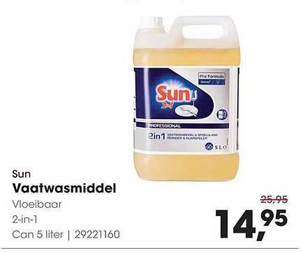 Sun Vaatwasmiddel Vloeibaar 2-in-1