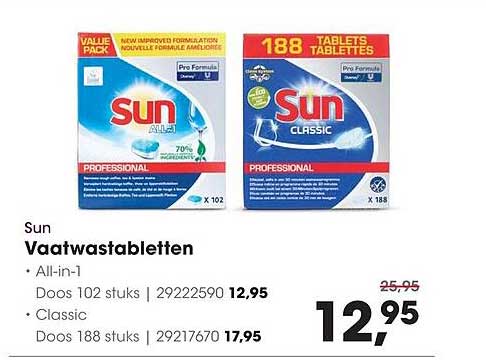 Sun Vaatwastabletten