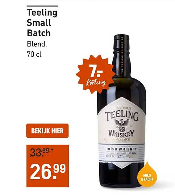 Teeling Small Batch Blend, 70 cl