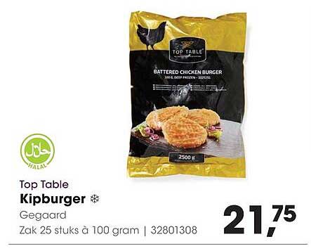 Top Table Kipburger