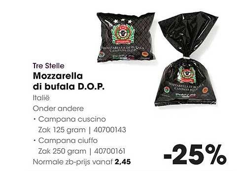 Tre Stelle Mozzarella di bufala D.O.P.