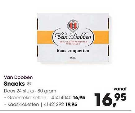 Van Dobben Snacks Kaas kroketten