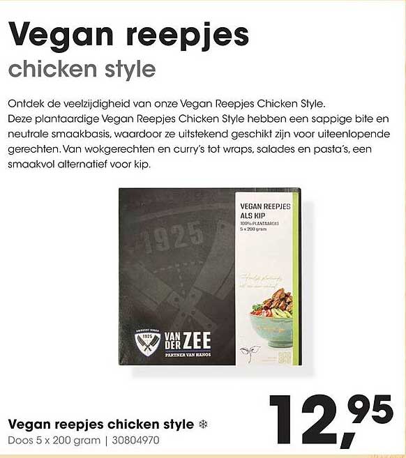Vegan reepjes chicken style