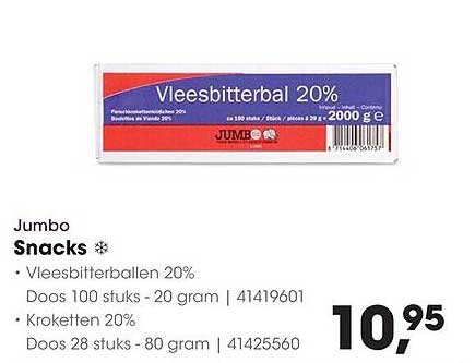 Vleesbitterbal 20%
