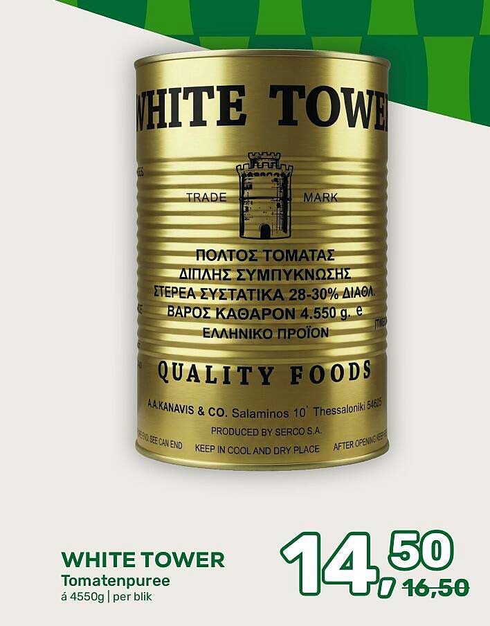 WHITE TOWER Tomatenpuree á 4550g | per blik