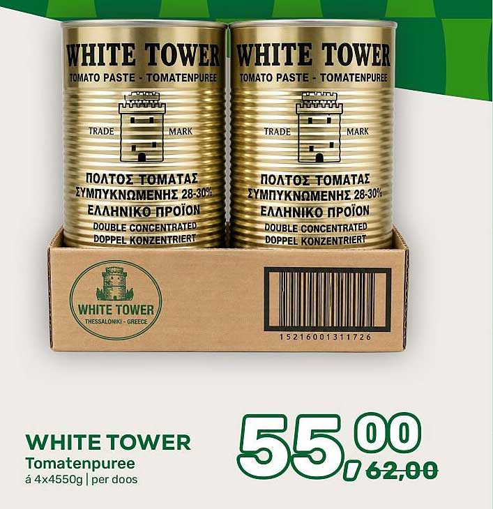 WHITE TOWER Tomatenpuree á 4x4550g | per doos