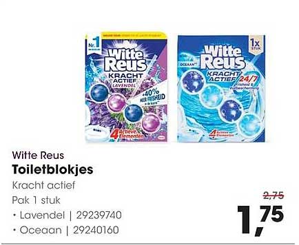 Witte Reus Toiletblokjes Kracht actief