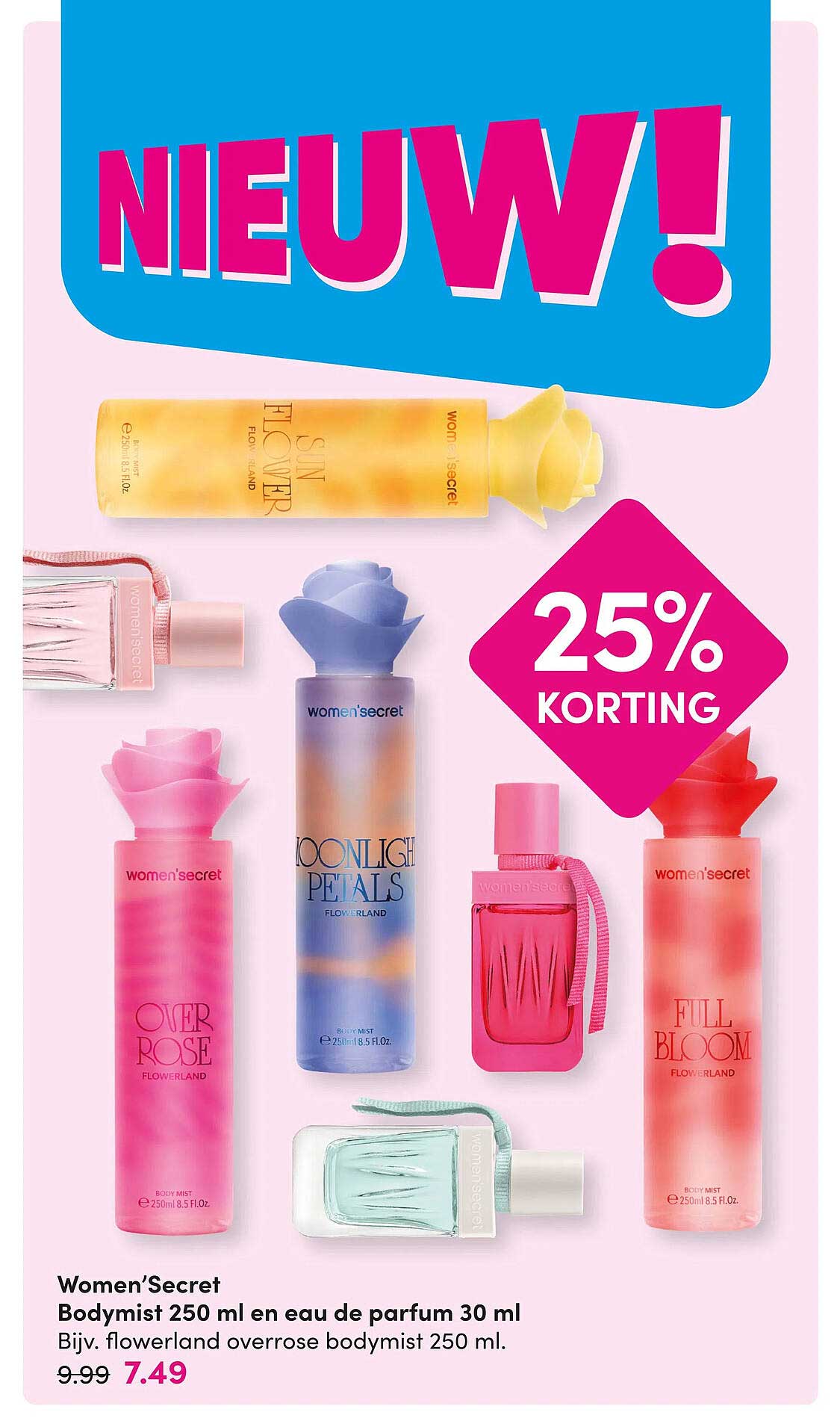 Women’Secret Bodymist 250 ml en eau de parfum 30 ml