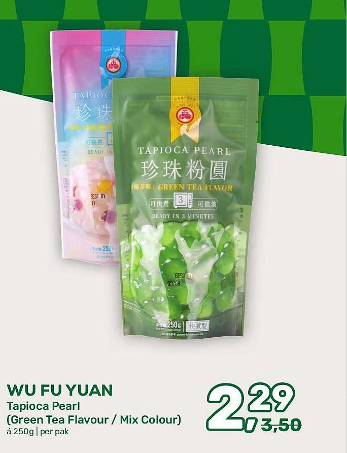 WU FU YUAN Tapioca Pearl (Green Tea Flavour / Mix Colour)
