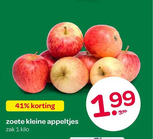 zoete kleine appeltjes 41% korting