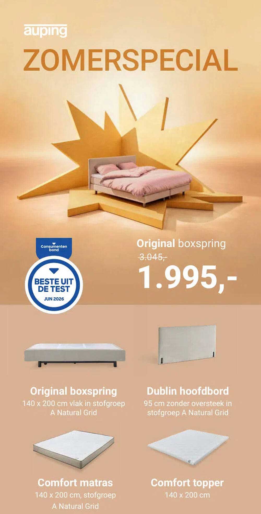 ZOMERSPECIAAL Original boxspring