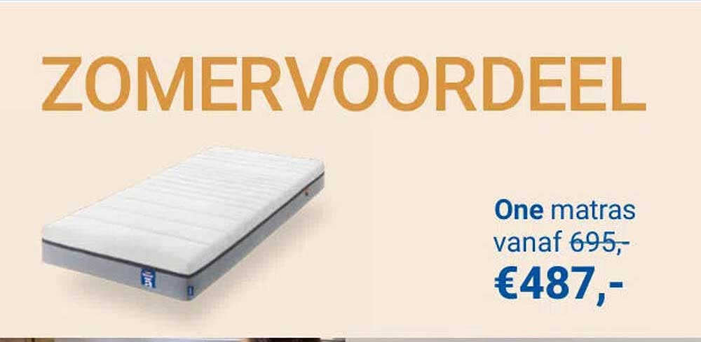 ZOMERVOORDEEL One matras
