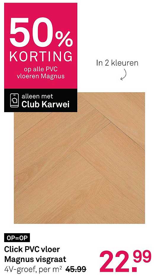 50% KORTING op alle PVC vloeren Magnus