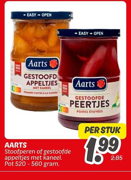 Aarts Stoofperen of gestoofde appeltjes met kaneel
