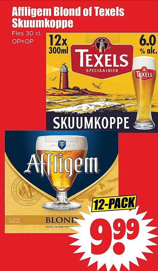 Affligem Blond of Texels Skuumkoppe