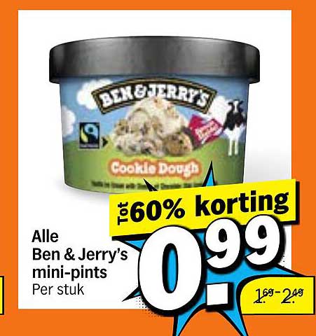 Alle Ben & Jerry’s mini-pints