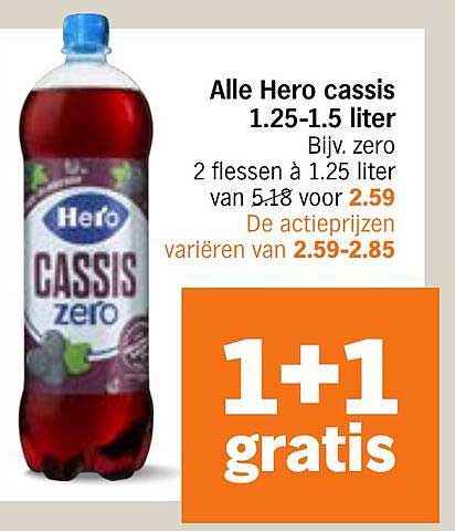 Alle Hero cassis 1.25-1.5 liter