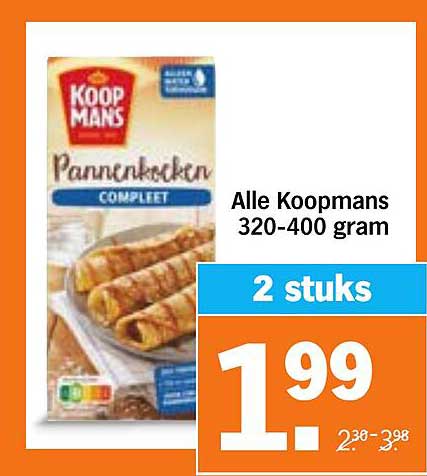 Alle Koopmans Pannenkoeken 320-400 gram