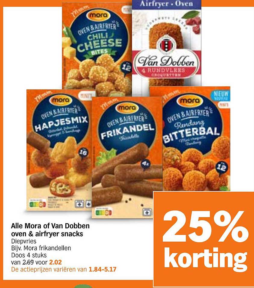 Alle Mora of Van Dobben oven & airfryer snacks