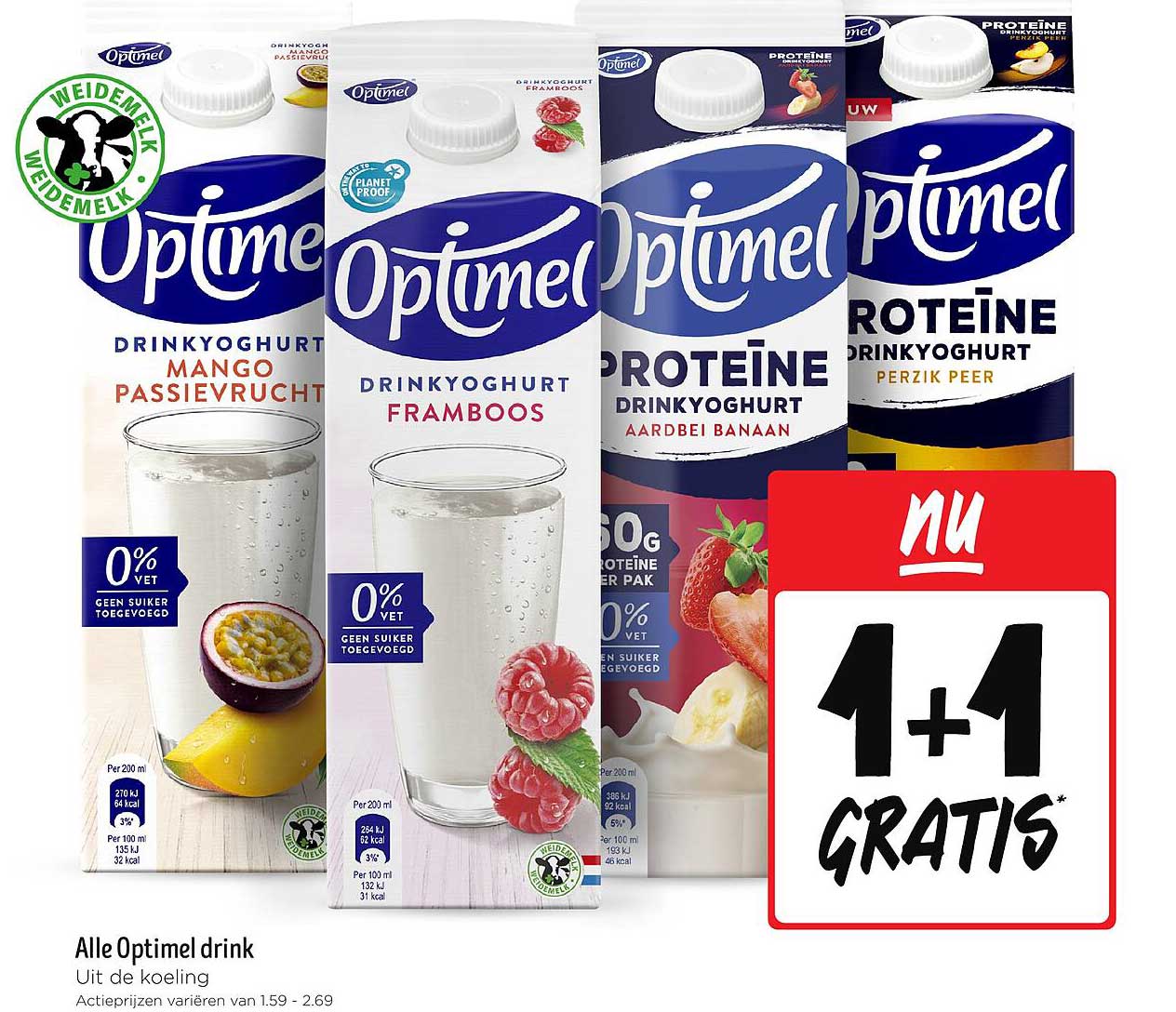 Alle Optimel drink
