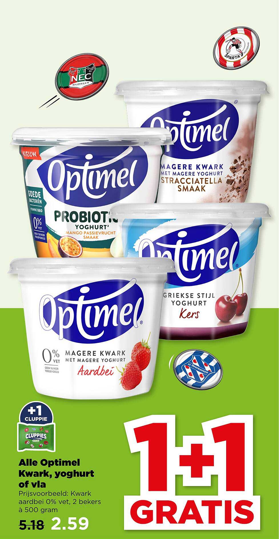 Alle Optimel Kwark, yoghurt of vla