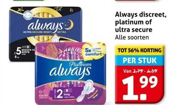 Always discreet, platinum of ultra secure