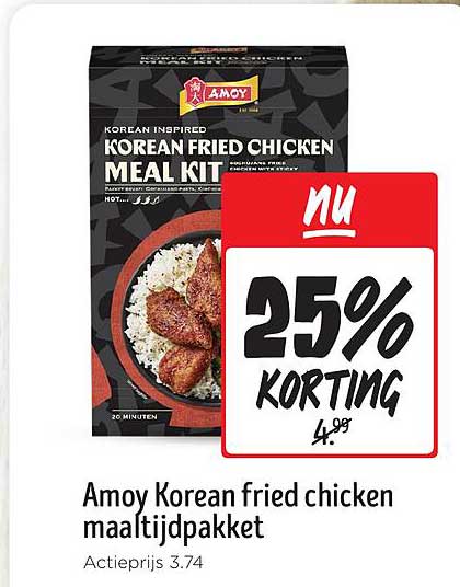 Amoy Korean fried chicken maaltijdpakket
