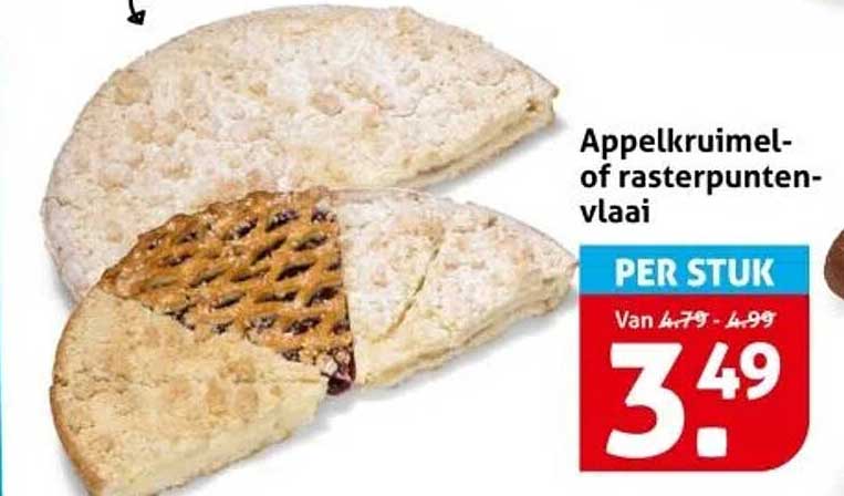 Appelkrummel- of rasterpuntenvlaai