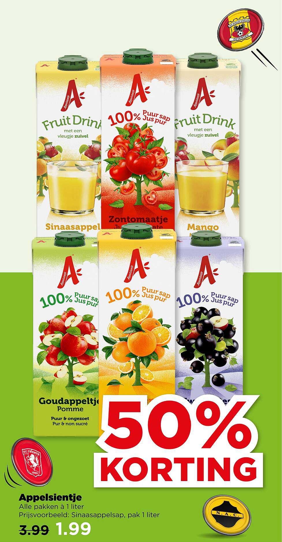 Appelsientje - Alle pakken à 1 liter