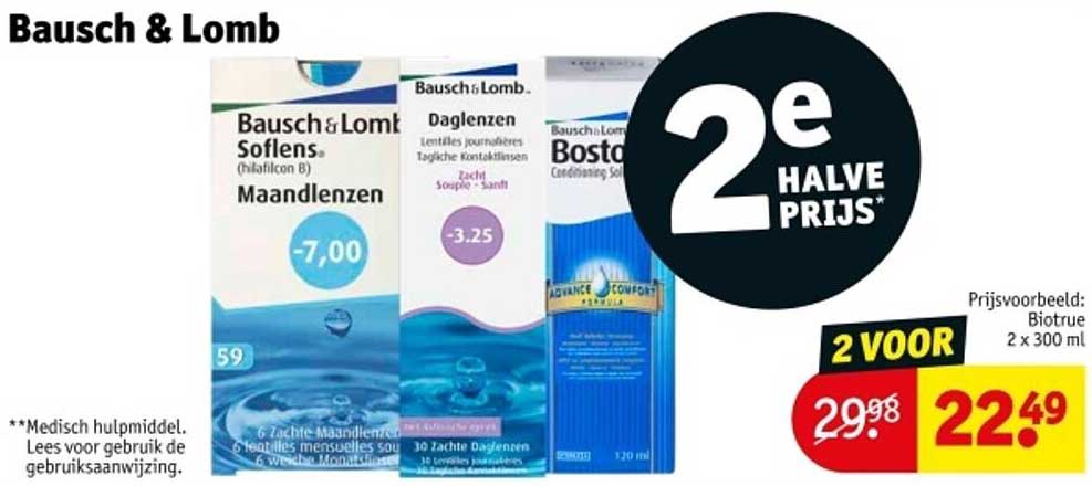 Bausch & Lomb Maandlenzen en Daglenzen