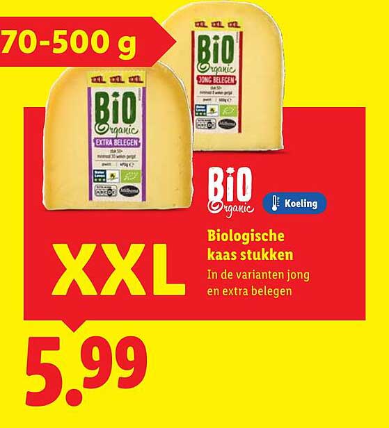 Biologische kaas stukken